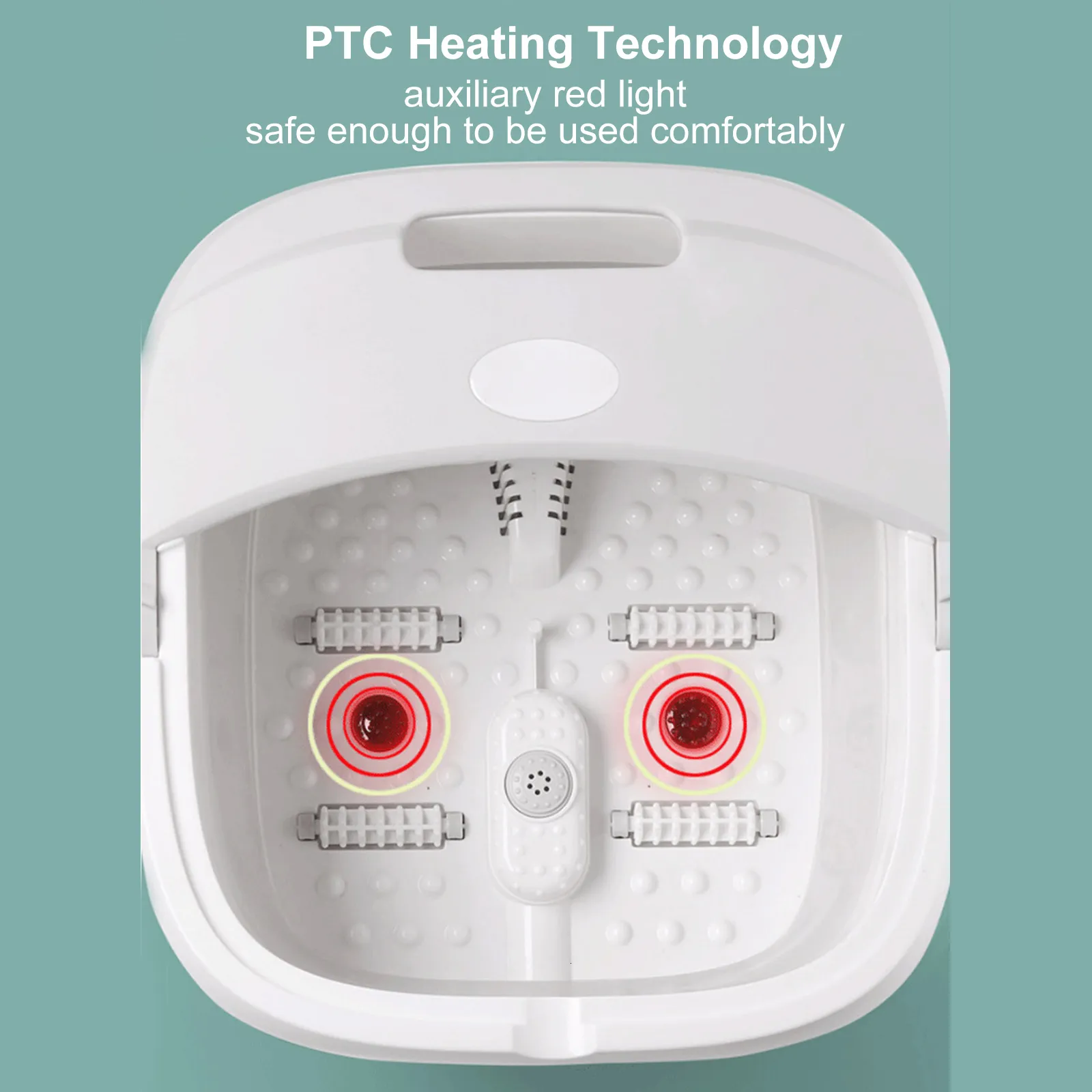 Foldable Electric Ambulatory Foot Care Bath Tub With Fast Heating And