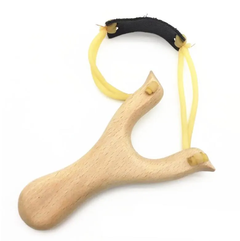Party Favor Fidget Toys Wooden Material Slingshot Rubber String Fun Traditional Kids Outdoors catapult Interesting Hunting Props Toys NEWZZ