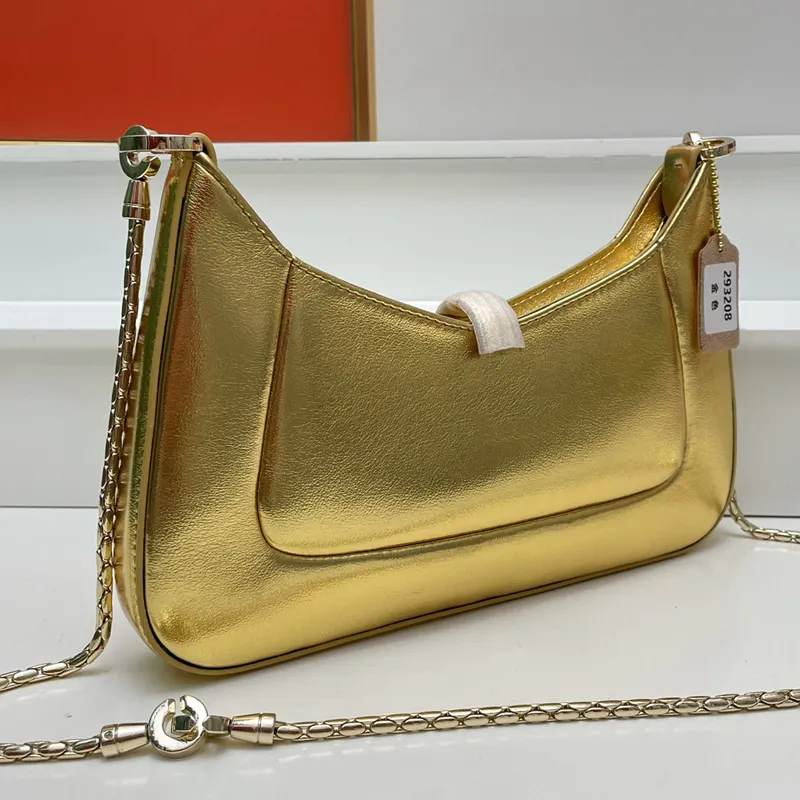 Bolso de hombro de moda Bolso de diseñador Bolsos cruzados de cuero de vaca de alta calidad Bolsa de cadena de hardware Cierre de cremallera Bolsillo para teléfono celular Monedero de mano de gran capacidad