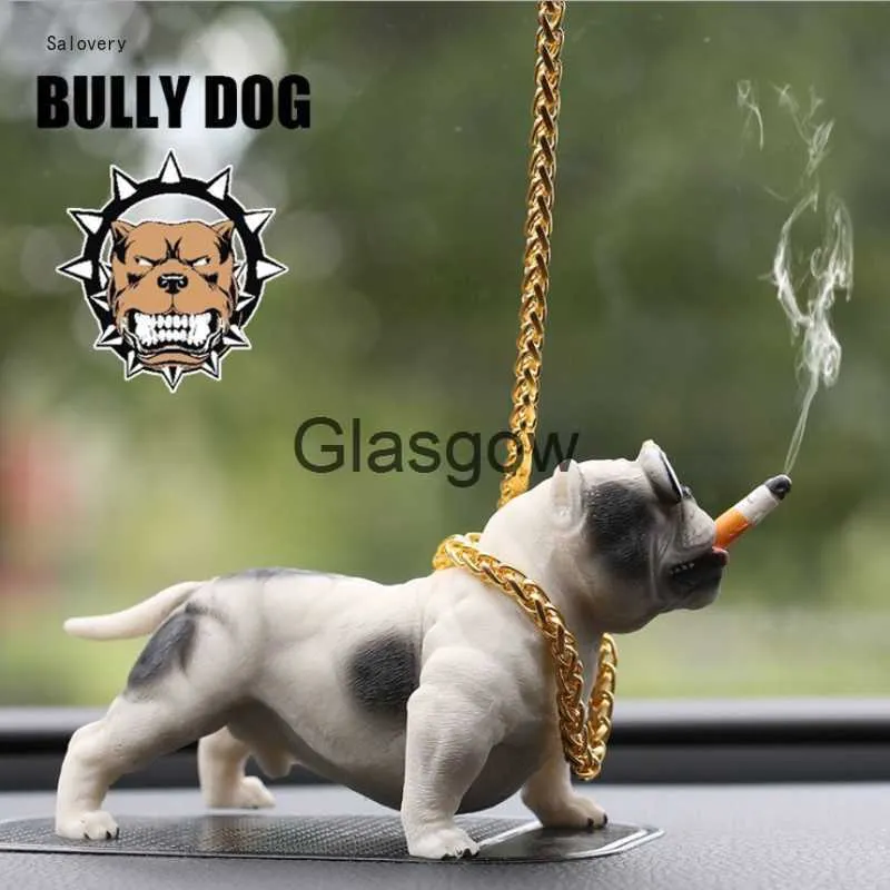 Creative Resin Bully Pitbull Dog Car Interior Decoration Items