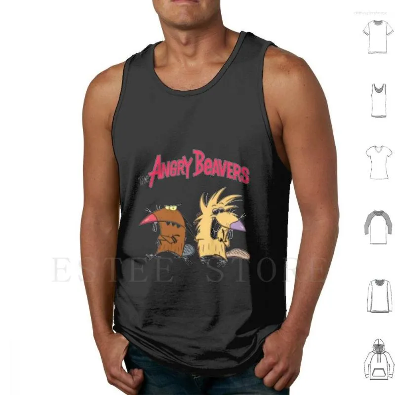 Men's Tank Tops The Angry Beavers Vest Sleeveless 90s Cartoon Nicktoons Funny Doug