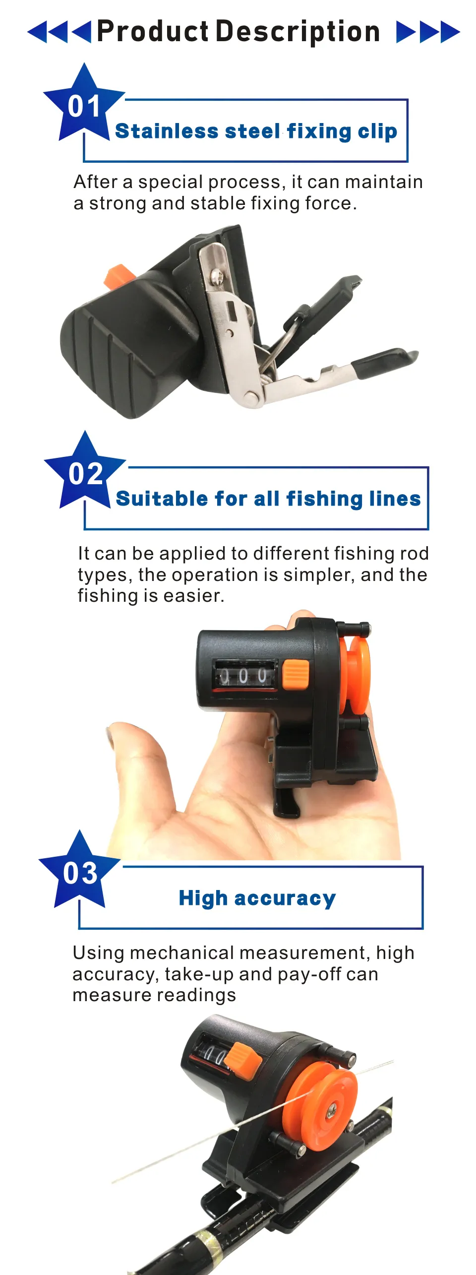 Fishing Accessories Fish Finder Depth Gauge 0 999M Portable Meter Length  Counter Tool Tackle Fishing Line Depth Counter Digital Display Length Gauge  230718 From Nian07, $10.99