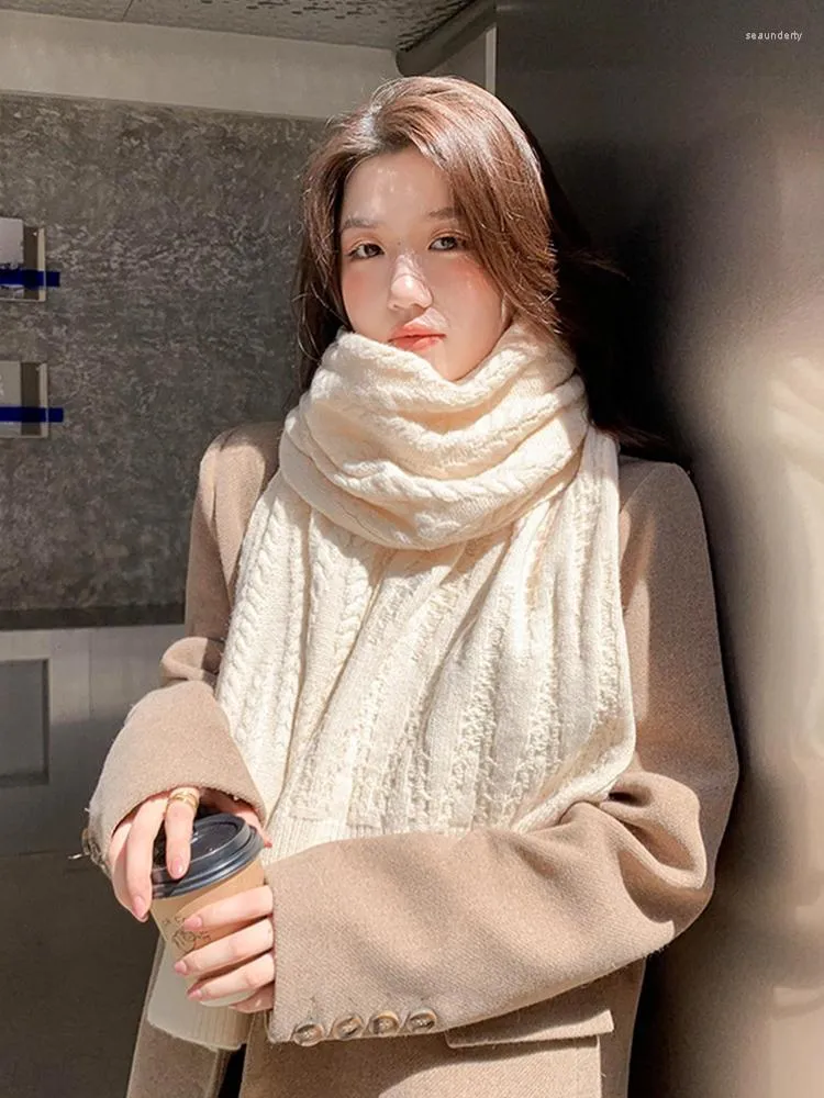 Scarves Imitation Cashmere Women Scarf Winter Preppy Style Basic Wild Warm Scarve Pashmina Mujer Foulard Bufanda Wrap Shawls Unisex Men