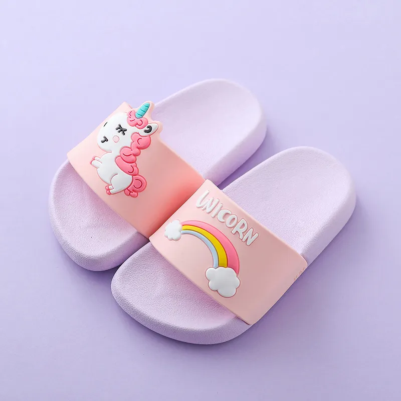 Beach Slippers Toddler Unicorn Flip Flops Girls Unicorn Sliders