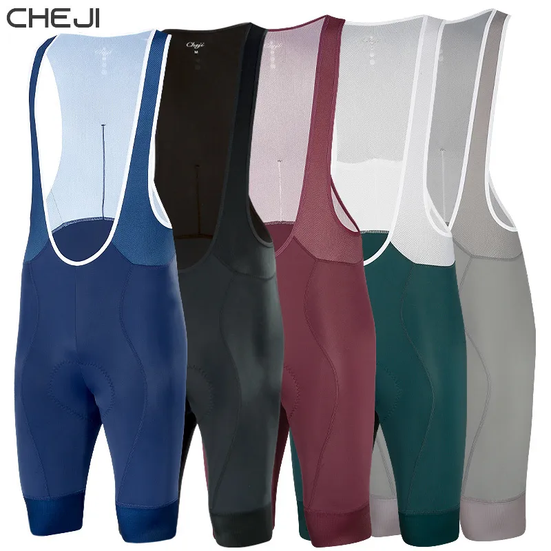 Cycling Bib Shorts CHEJI Cycling Bib Shorts Men's Bike Gel Padded Pro Bicycle Pants Quick dry 230718