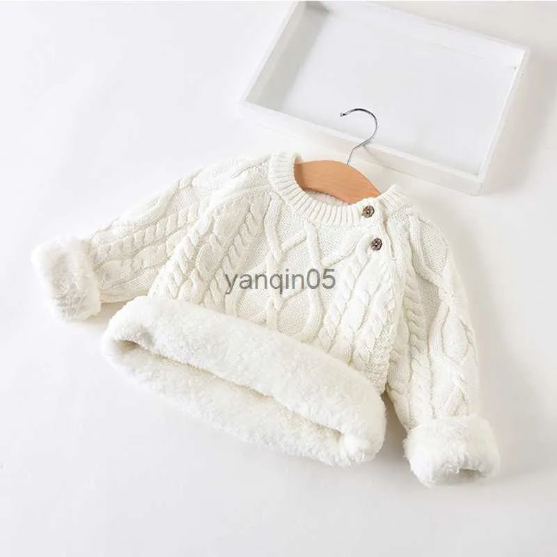 Pullover kids boys sweater 2021 winter thick warm kids jumper age for 1 - 12 yrs baby boy girls sweater spring long sleeve knitwear tops HKD230719