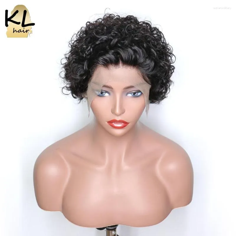 Short Curly Lace Front Human Hair Wigs For Black Women Brazilian Remy 6 Pixie  Cut Pre Plucked 180% Density From 118,08 €
