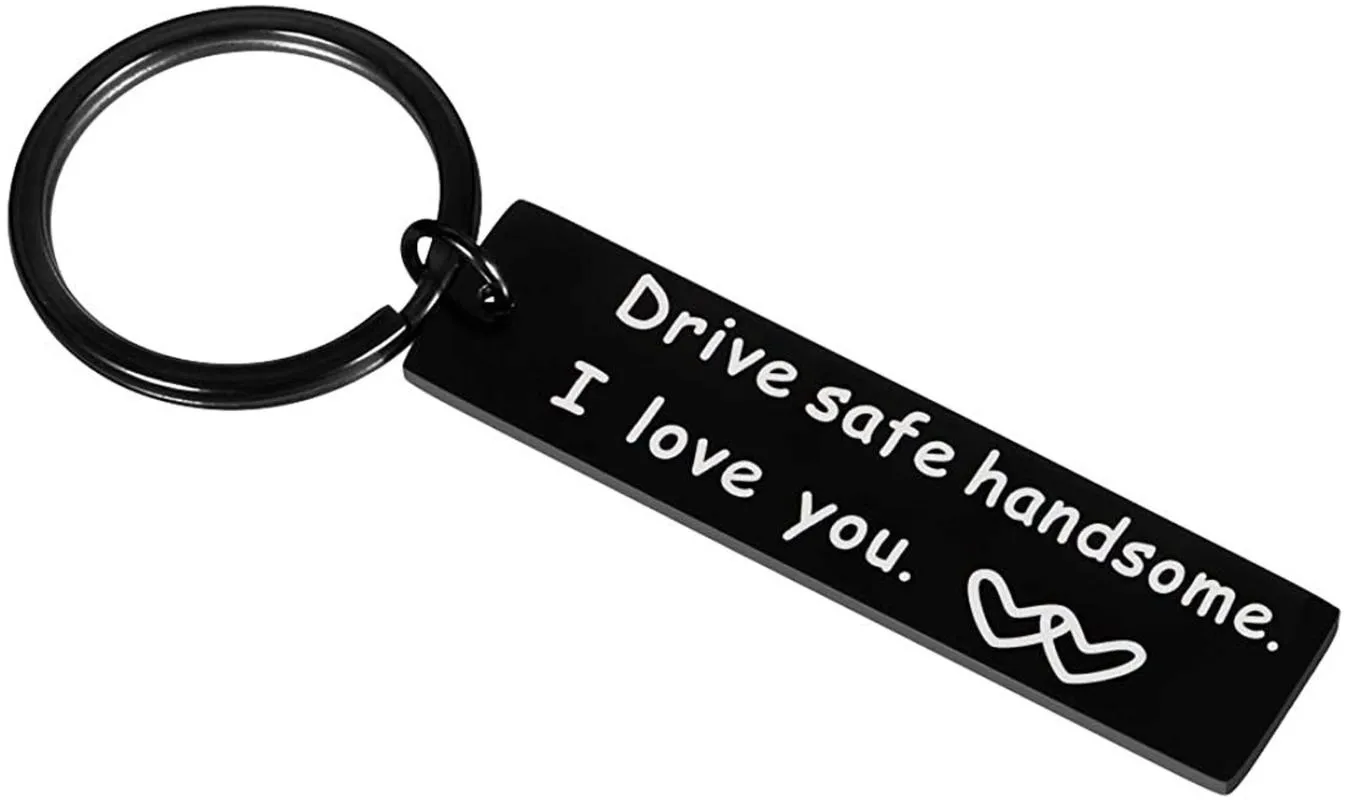 Chaveiros drive safe eu te amo chaveiro presentes de aniversário de natal para namorado marido pai motorista