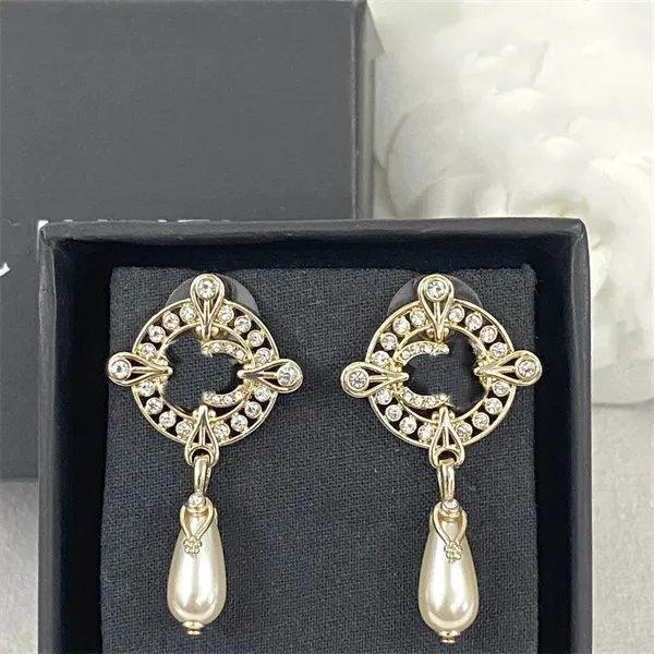 Designer eenvoudige Oorbellen ccity Luxe Stud Vrouwen Sieraden Gold drop Earring Vrouw ohrringe Met doos 4036745