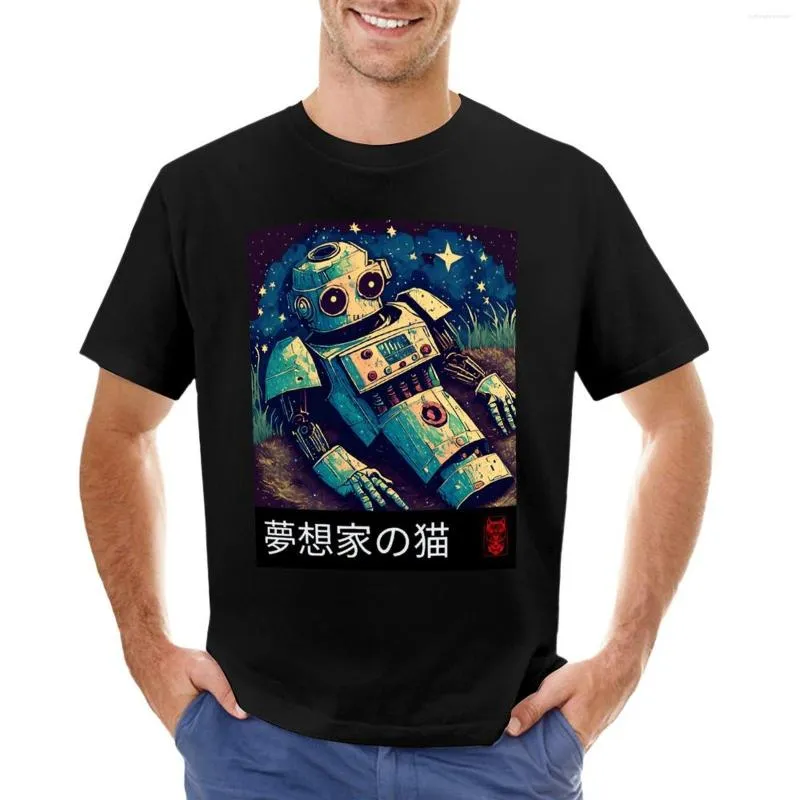 Débardeurs pour hommes Robot jouet jeté - Titre: Fun oublié en caractères japonais T-shirt T-shirt Homme Kawaii Vêtements pour hommes