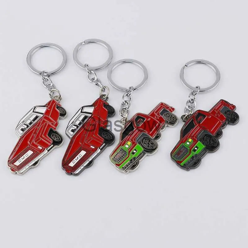 Car Key Metal 3D Key Ring Car Model Keychain Car Styling Keyring PICKUP Key Chains for Double Sided x0718