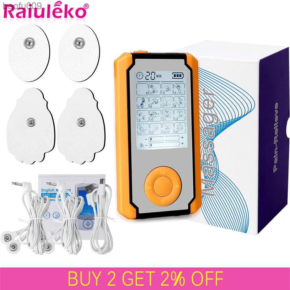 16 Modes TENS EMS Massager Device Electrical Muscle Stimulationr Low