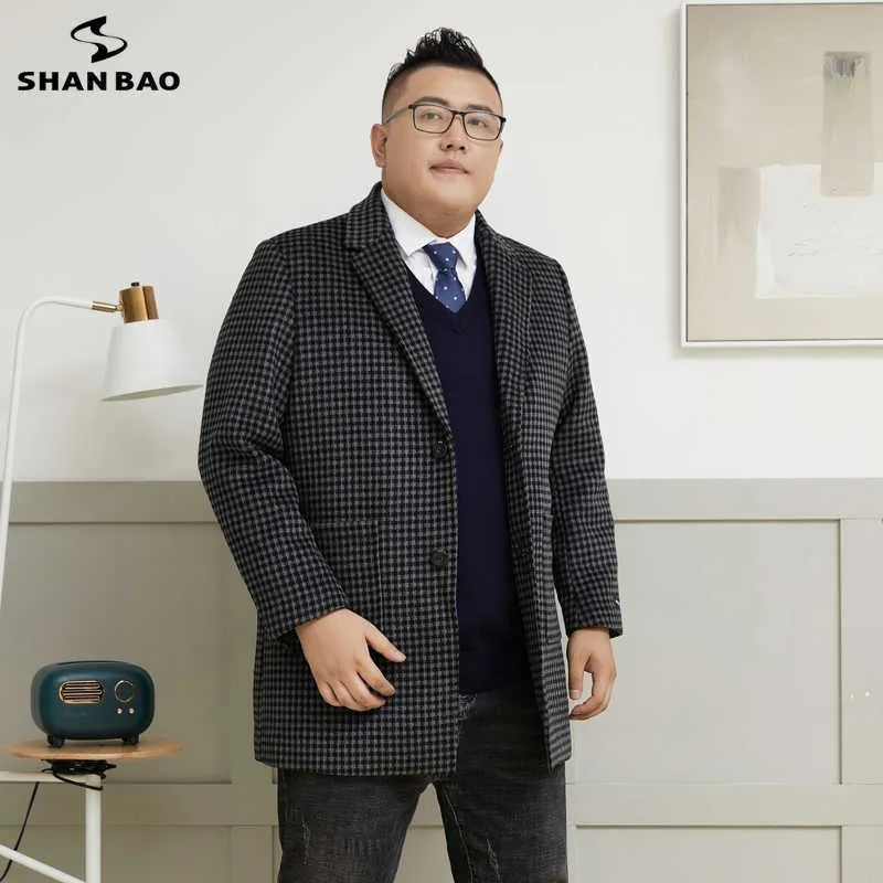 Mens Wool Blends 5XL 6XL 7XL 8XL 9XL Plus Size Mens Clothing