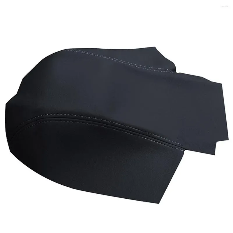 Accessori interni per la gamma Sport 2006-2013 Copertura del pannello del bracciolo della console in pelle microfibra per auto Rivestimento protettivo nero