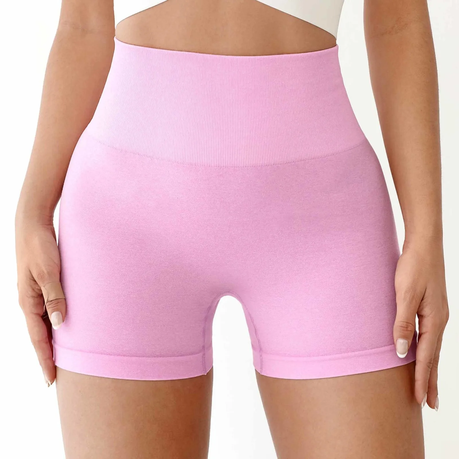 Damskie szorty damskie joga joga push-up Pink Fitness Fitness Sportswear Fitness Sportswear Fitness Ubrania rowerowe 230718