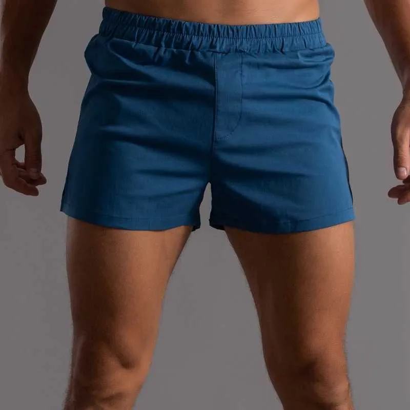 Pantaloncini da uomo Pantaloncini da pigiama da uomo Maschile Sottile Home Sport Fitness Palestra Lounge Boxer 2022 Estate New Cotton Tinta unita Sleepwear Underpants L230719