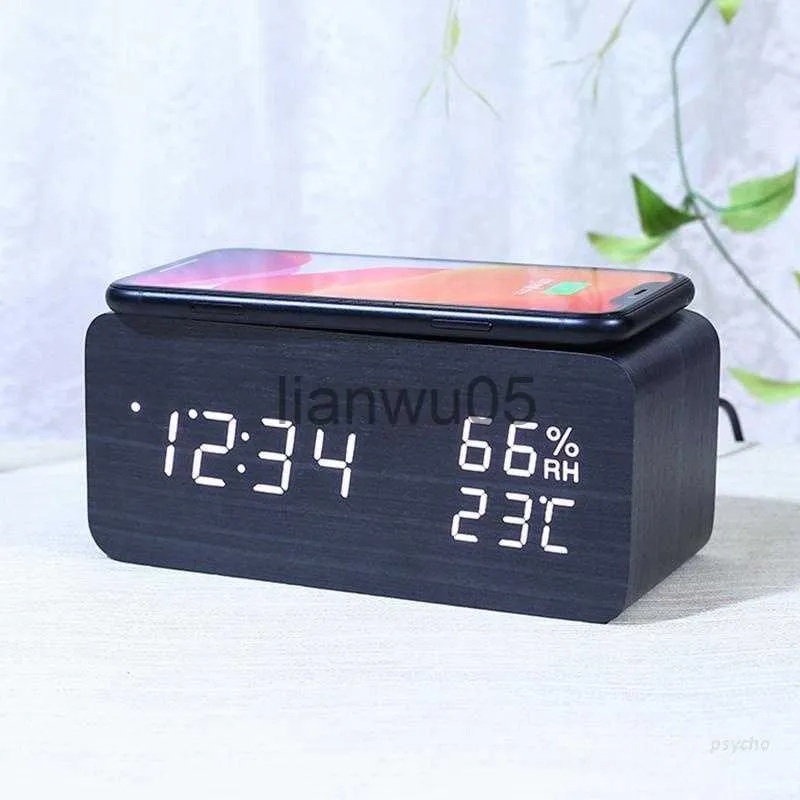 Reloj Despertador Digital Inteligente Con Pantalla LED Alarma Para Mesa De  Noche