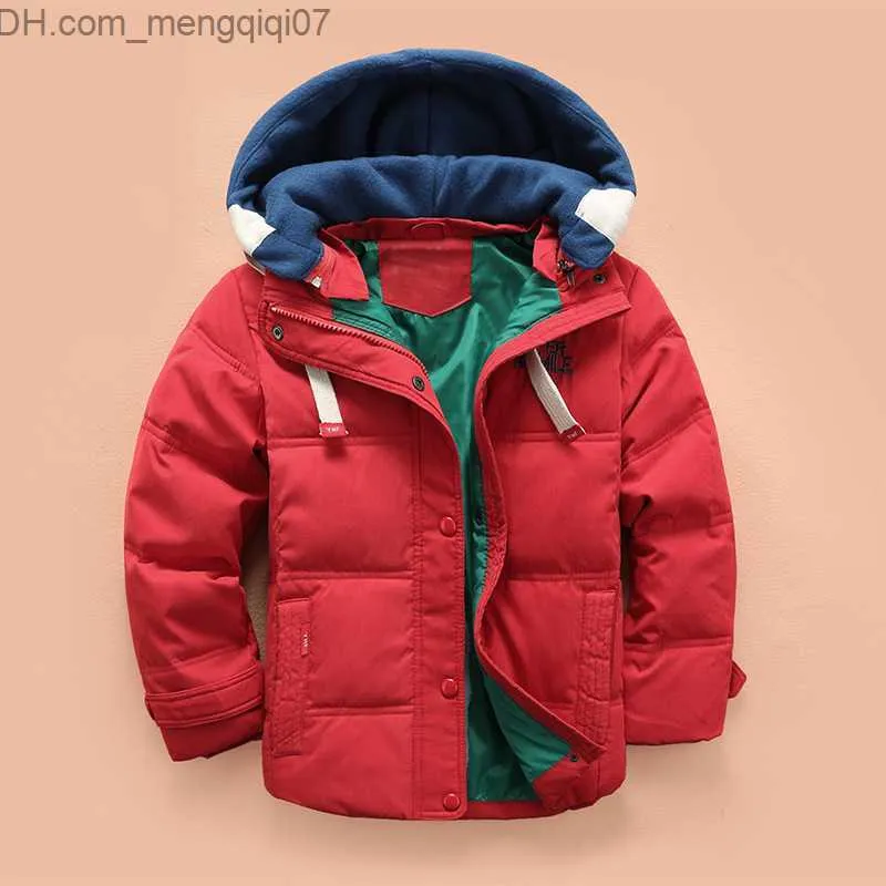 Boys Hooded Red Down Coat Winter Jacket For Children Aged 3 10 Years Velvet Material 2019 New Arrival Z230719 From Mengqiqi07 8.32 DHgate.Com