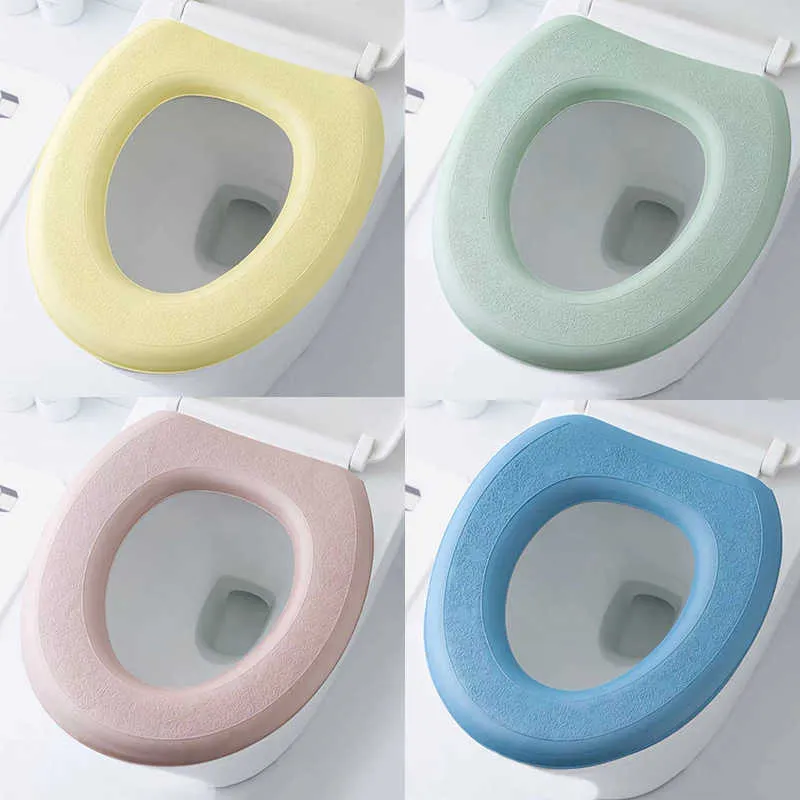 Cover Seat Wasbaar Toilet Waterdichte Sticker Schuim Toiletdeksel Cover Draagbare Siliconen Toiletbekerhoezen Badkameraccessoires 62