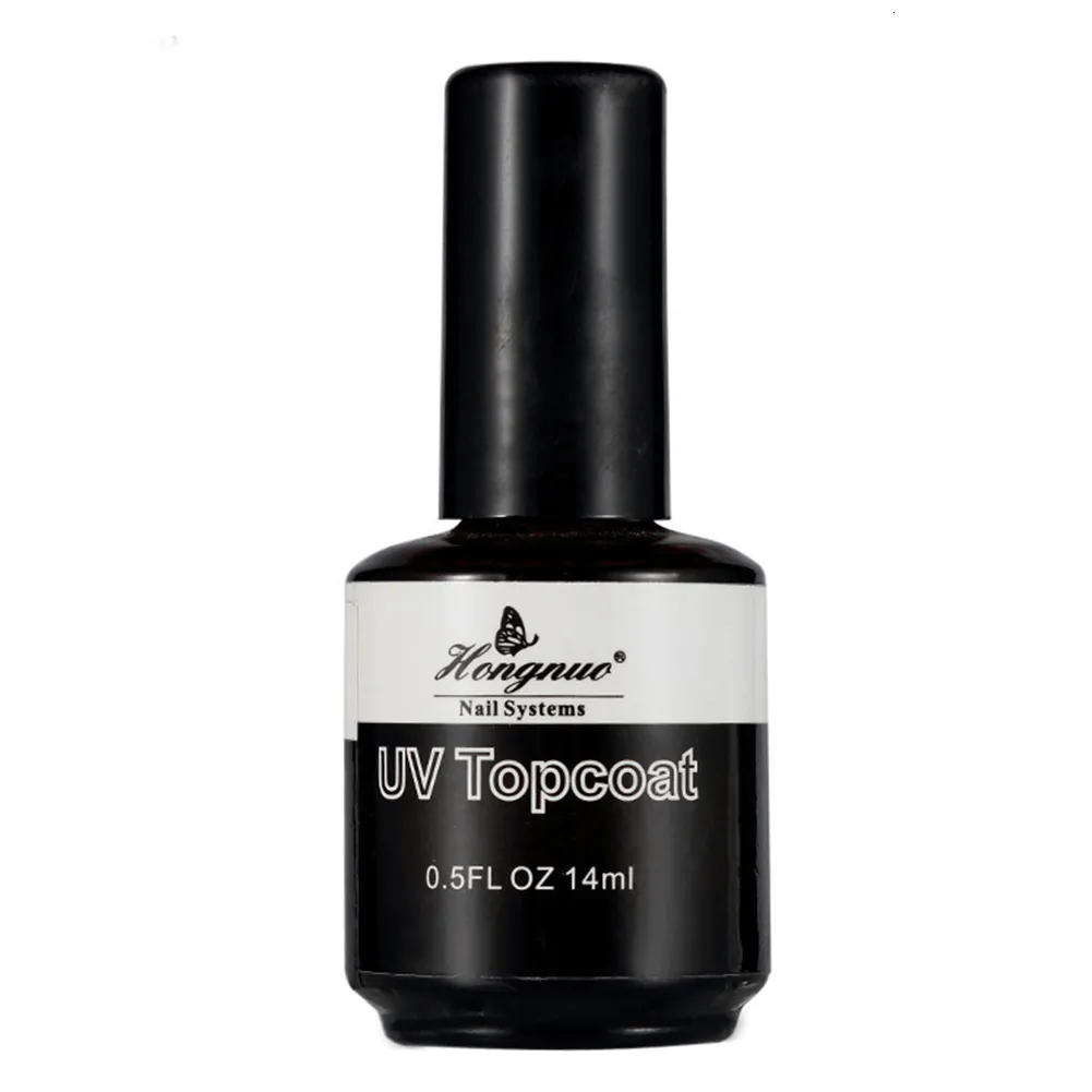 Nagelbehandlingar 14 ml nagelgel polering för nagelkonst UV gel toppbeläggning tätning lim akryl glans Varaktigt manuellt nagelekoration 230718