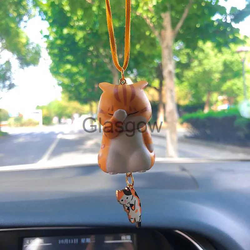 Cute Anime Pet Cat Rearview Mirror Pendant Fun Polymer Interior Decoration  Llc And Gift For Car Enthusiasts X0718 From Glasgow, $3.55