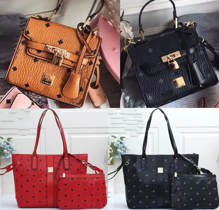 Frauen Handtaschen Umhängetaschen 2 Stück Set Hohe Qualität Mädchen Handtasche Schulter Taschen Heißer Verkauf Tasche Mode Stil