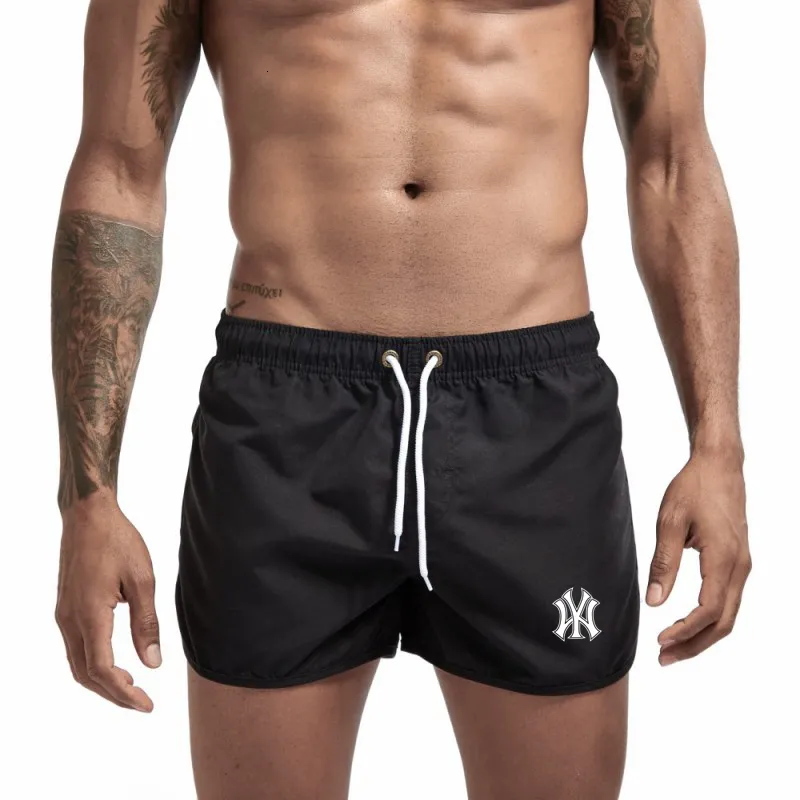 Shorts masculinos verão calções de banho masculinos de marca moda praia calção de banho sexy maiô masculino cintura baixa respirável roupa de praia surf 230718