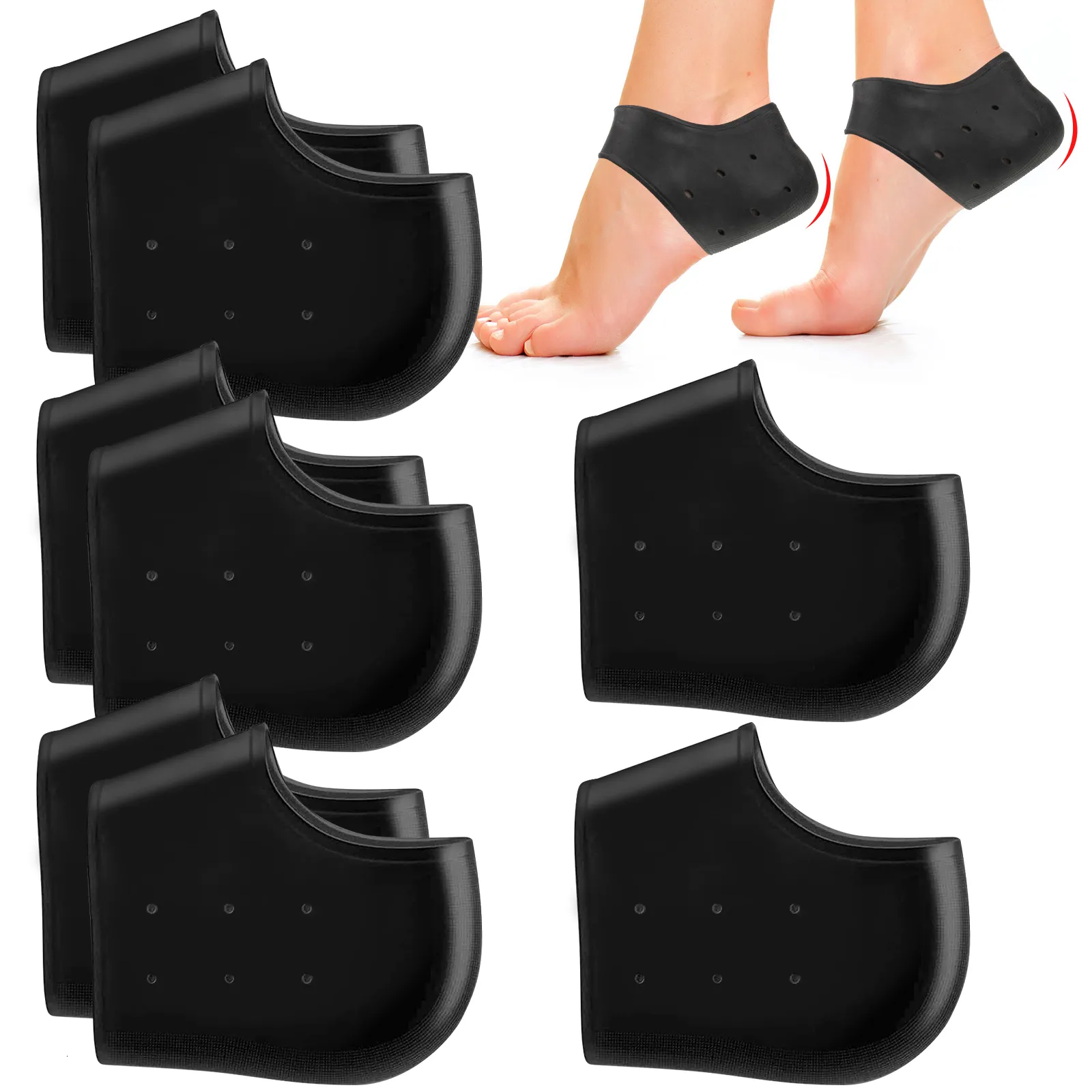 Shoe Parts Accessories 4 Pairs Heel Sleeve with Holes Breathable Cushion Protector Antiskid 230718