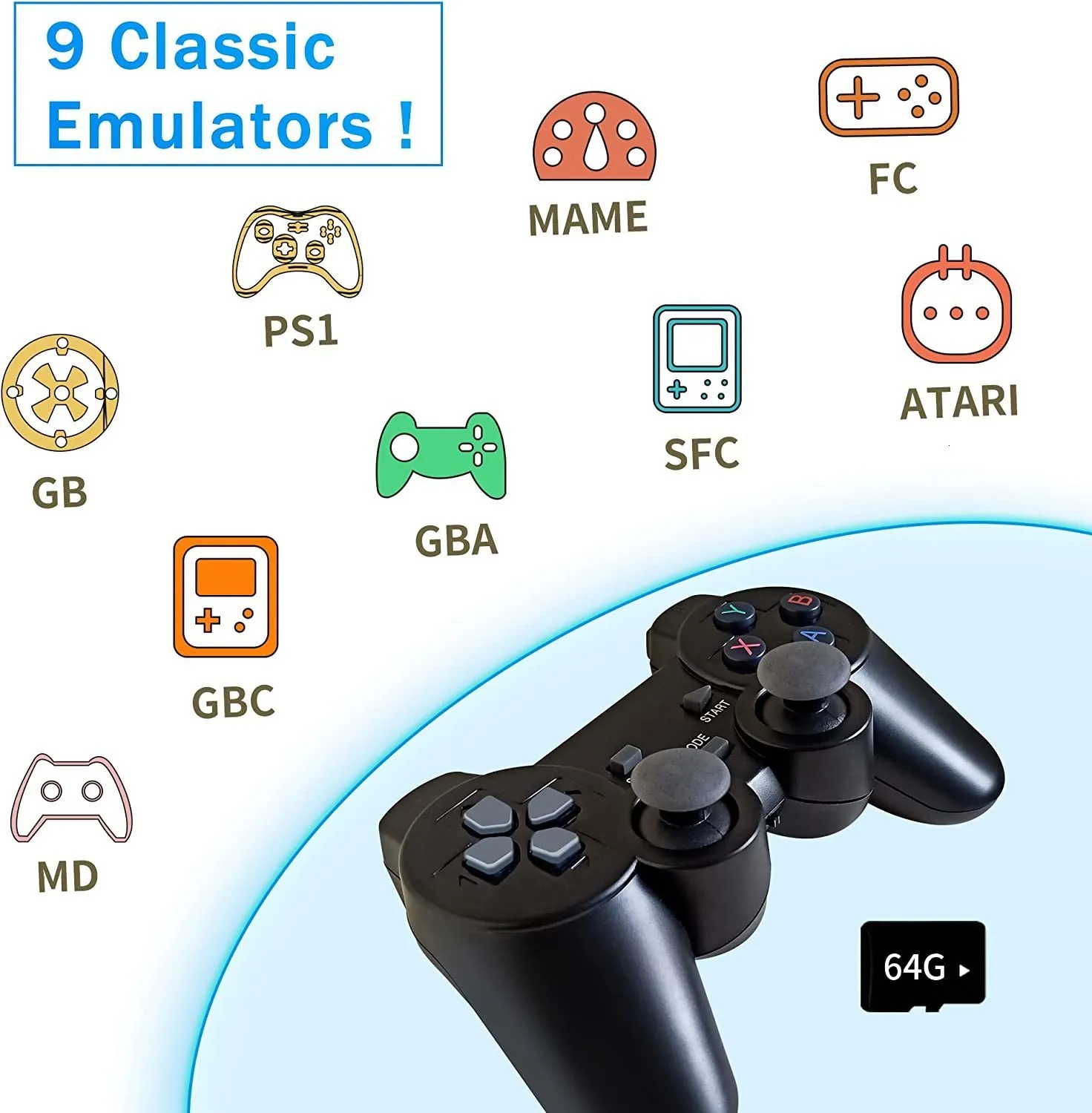 レトロゲームコンソール10000ゲーム PS1、FC、GBA用の レトロゲームコンソール10000ゲーム PS1、FC、GBA用の