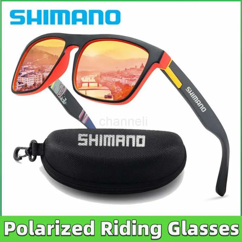 نظارات في الهواء الطلق جديدة 6 ألوان شيمانو نظارات مستقطبة للرجال والنساء الرياضيين في الهواء الطلق المشي لمسافات طويلة النظارات الكلاسيكية ركوب الدراجات الصيد UV400 نظارة شمسية