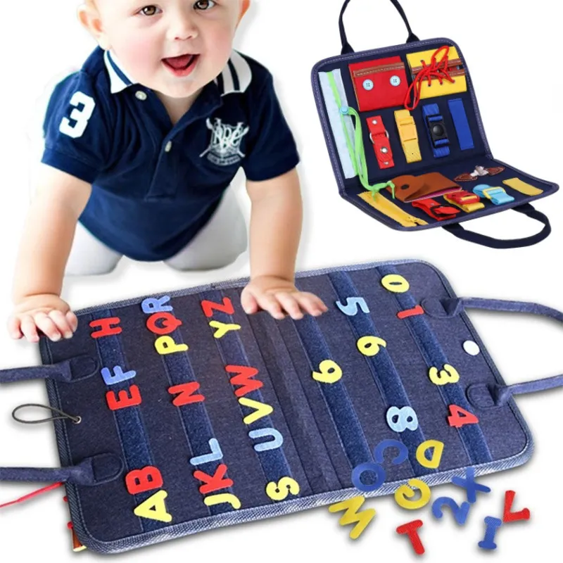 Intelligence toys Montessori Toys Busy Button Training Basic Skills Sensory Education Toys Intelligence Kindergarten Development 230719