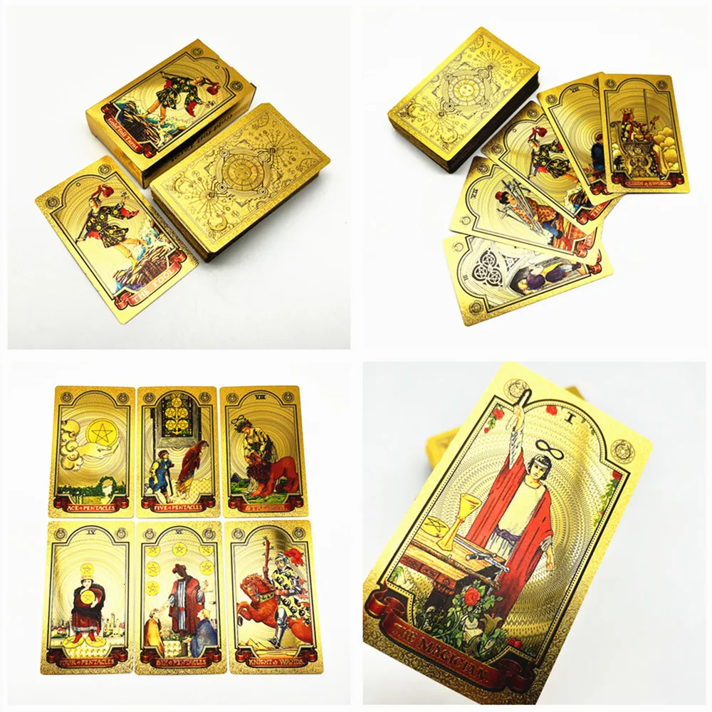 Water Proof Playing Cards Tarot Deck With Plastic Case, Durable Rider ...