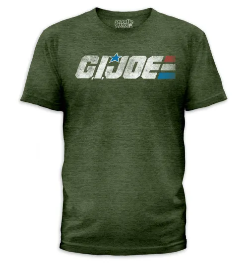 Komik T Shirt Men Yenilik Tshirt Gi Joe T Shirt Retro Logo Hipster En Yeni Mektup Baskı