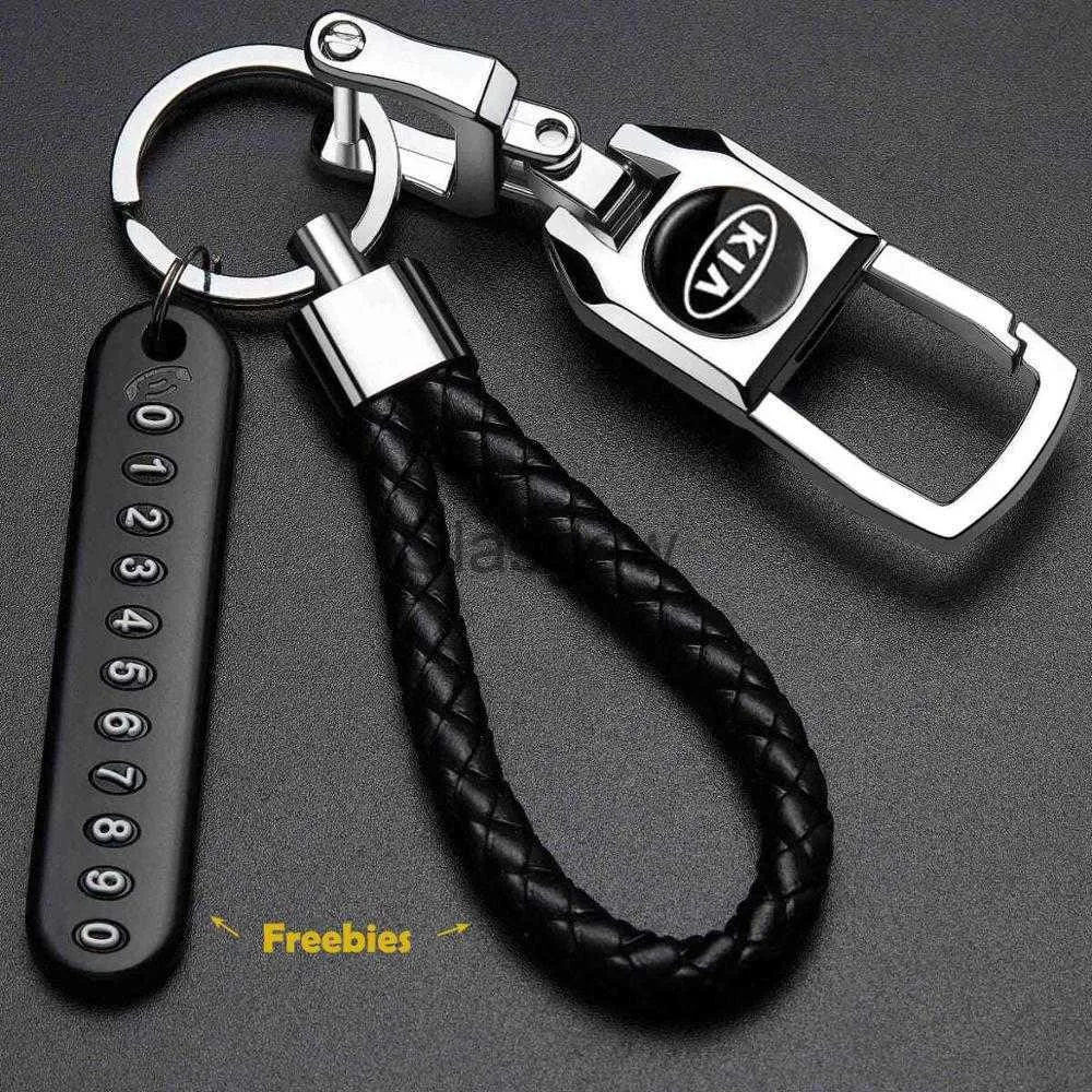 Car Key Car keychain business decoration key ring 3D metal key chain auto parts For Kia Toyota Honda Hyundai Audi Mercedes Ford x0718