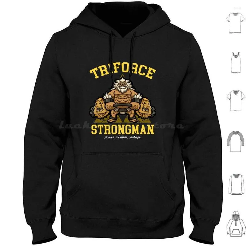 Sweats à Capuche Homme Triforce Strongman Année 2-Daruk Manches Longues Daruk Strong Lift Weights Power