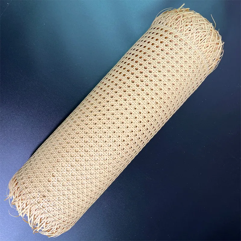 Natural Indonesian Rattan Cane Webbing Roll 15 Meters For DIY