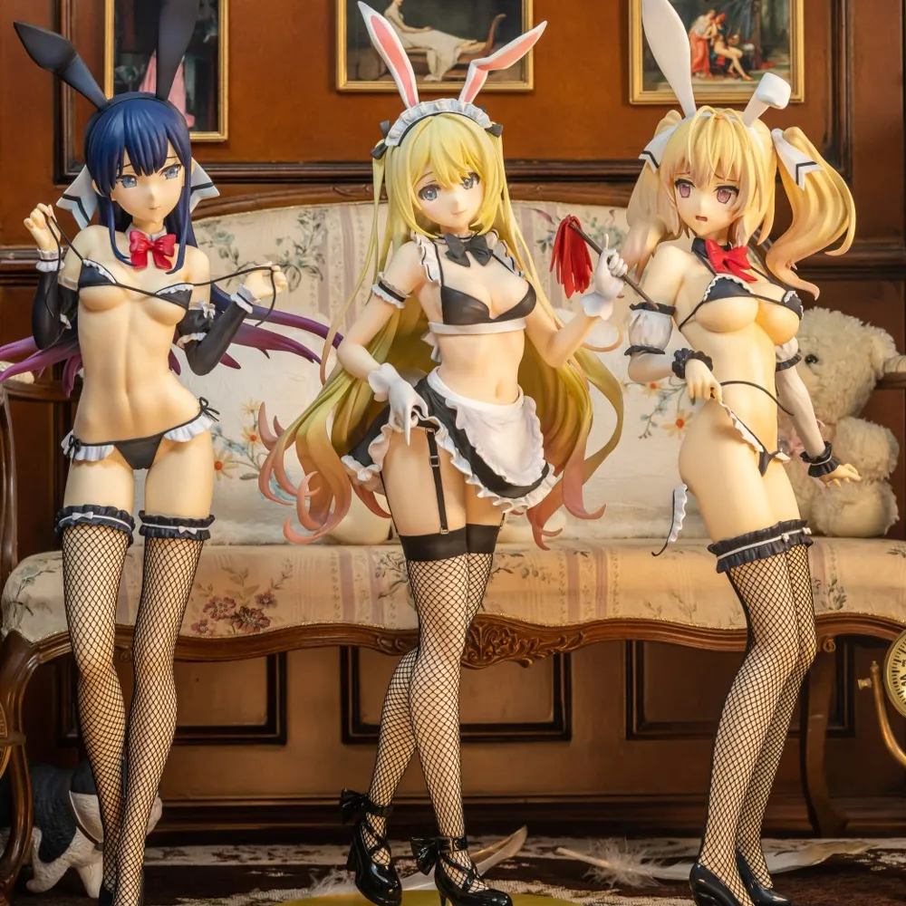 Cartoon Figures 45cm B-Style Eruru Bunny Girl Maid Ver. PVC Action Figure vuxna samlingsmodelldockleksak