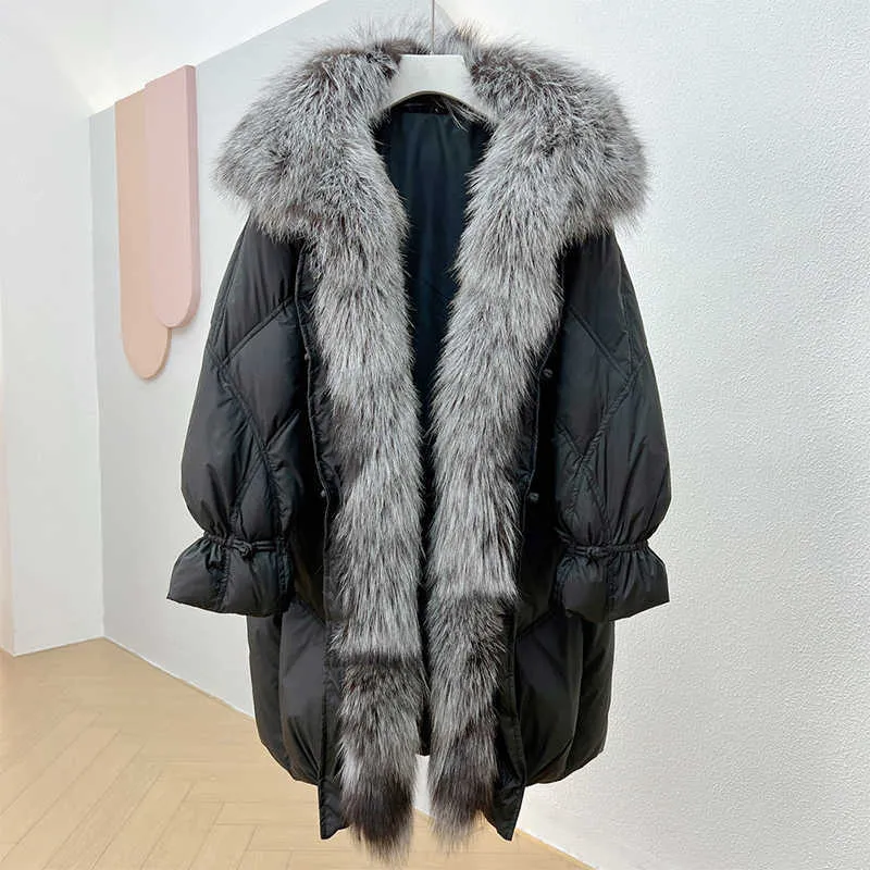 2023 Fashion Plus Size Parka Coat Goose Down Jacket With Real Fox