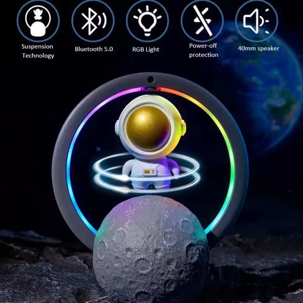 Otros suministros para fiestas de eventos Luz nocturna magnética flotante Novedad Lámpara Astronauta S er Levitación 7 Rgb Led Bluetooth Recargable Decorativo Mesita de noche 230719