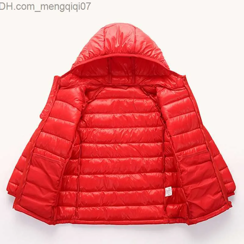 Down Coat Girls' baby down jacket 2021 cold light warm thickened winter and autumn cotton jacket zipper children's clothing Z230720