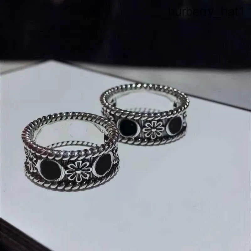 Supply Wholesale Classic mens designer ring love rings for women ghost skull luxury ring plated vintage silver letter fashion unisex homme bague