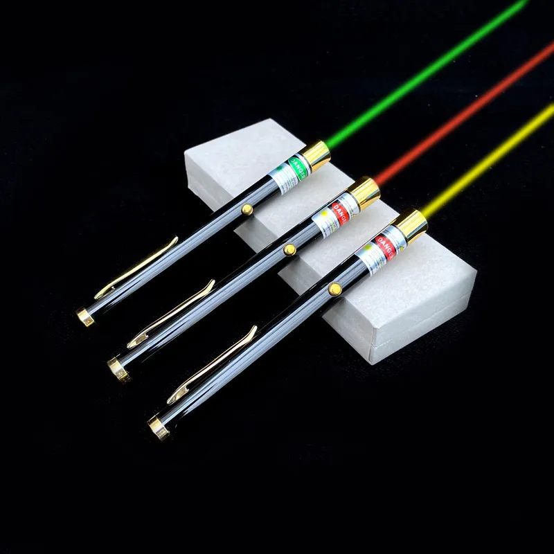 Foxlasers 591nm 15MW 노란색 레이저 포인터 520NM 50MW 녹색 레이저 순수 구리 재료