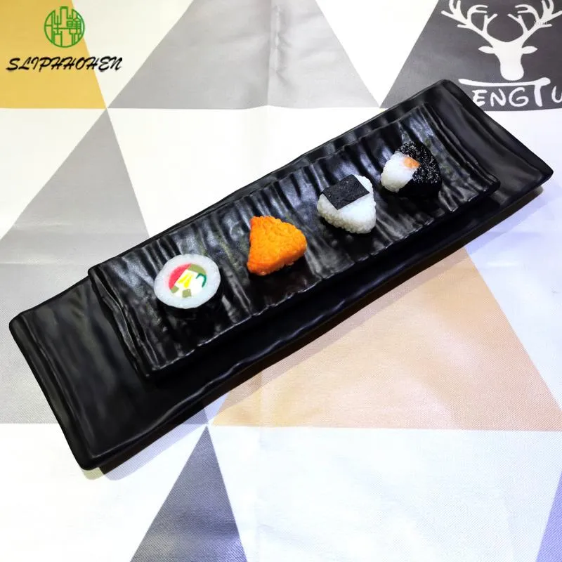 Borden Bakkerij Dessertbord Japans Restaurant Sushi Schotel Rechthoek Servies A5 Melamine Imitatie Porselein Servies