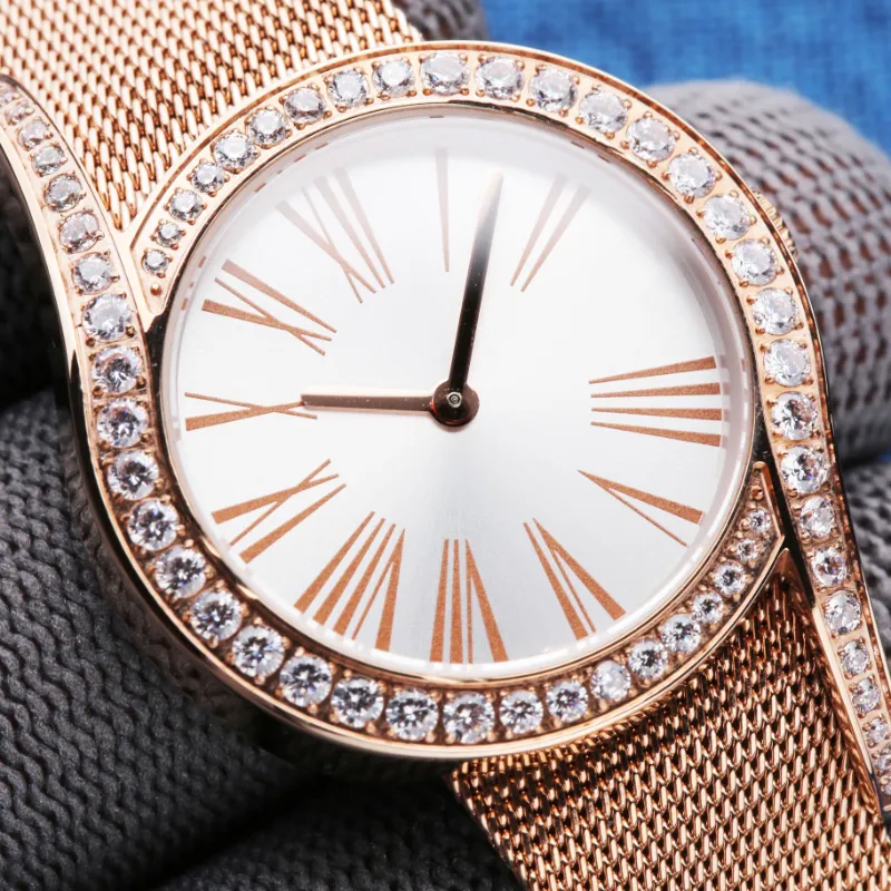 新しい女性の時計トップデザイナーウォッチサファイアクリスタルウォッチジュエリーダイヤモンドウォッチジュエリーウォッチ高級時計