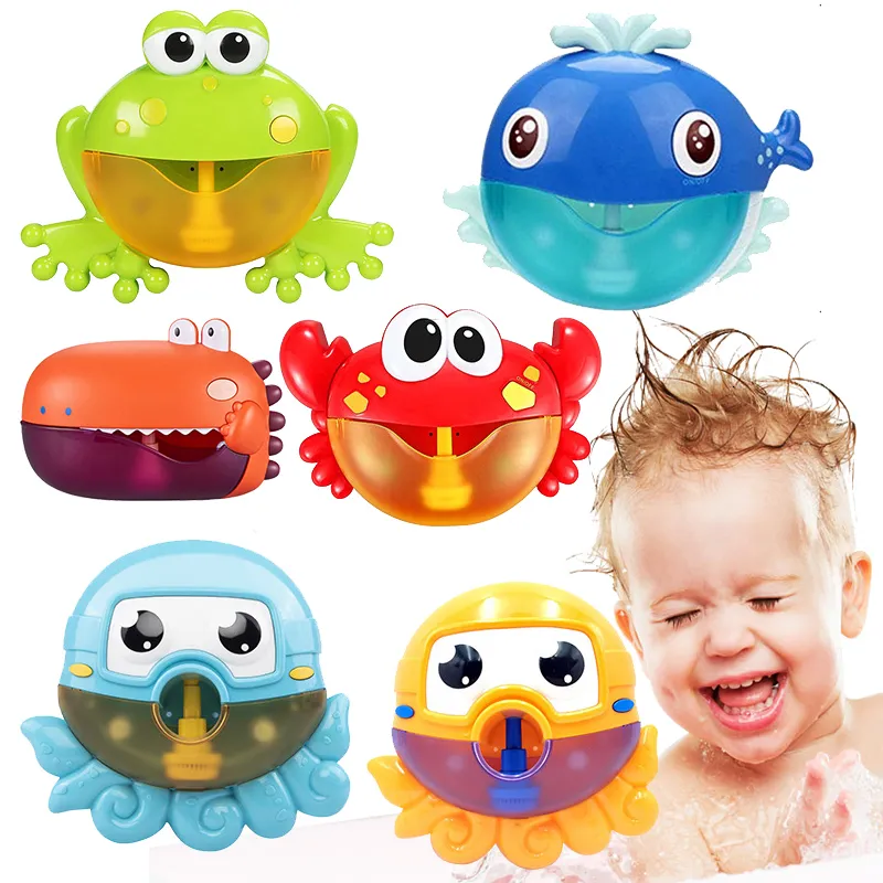 Jouets de bain Machine à bulles musique bébé baignoire jouets baignoire savon machine automatique machine à bulles 230719