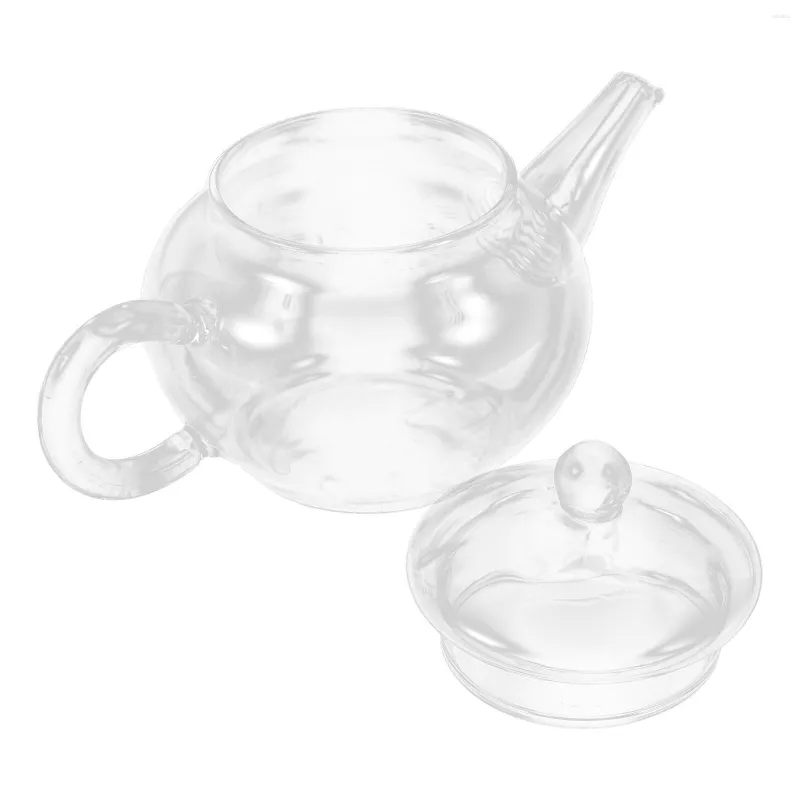 Conjuntos de louça com alça bule de chá feminino pequeno chaleira de água café restaurante bule de vidro portátil portátil