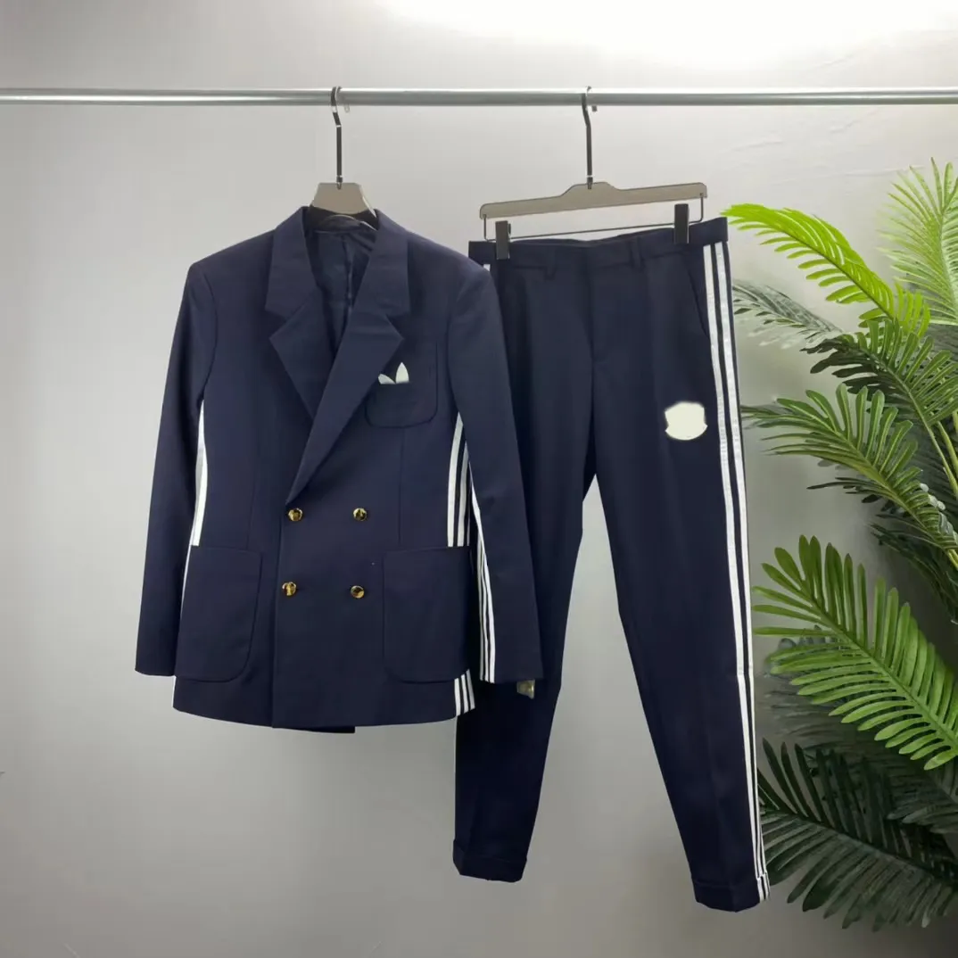 Projektanci męskie garnitury Blazers luksusowe ubrania klasyczne litera druku