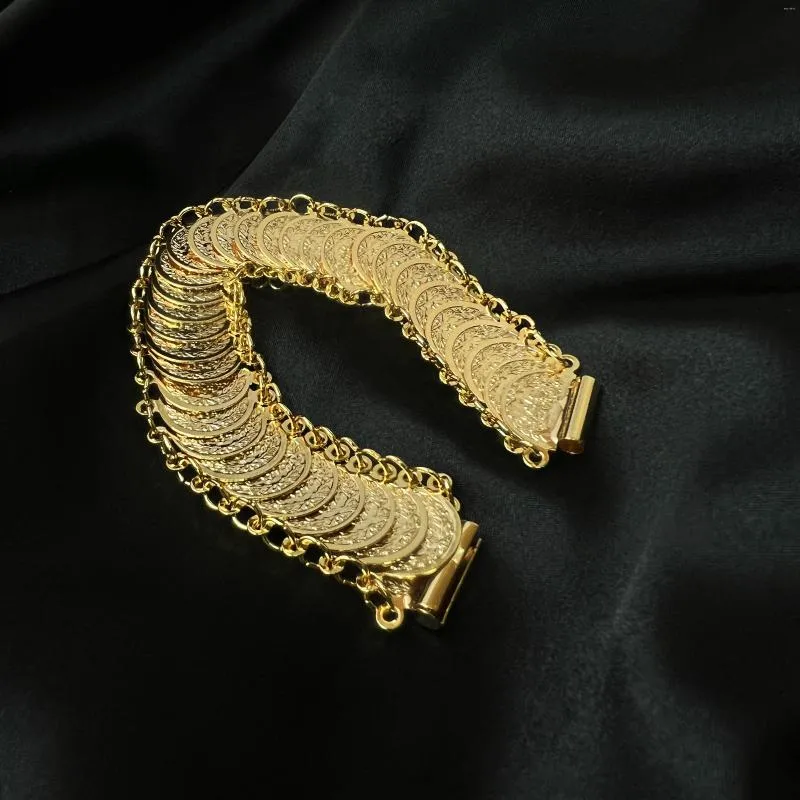 MANDI Turkish Gold Plated Bangle Bracelet Trendy 2023 Jewelry For 
