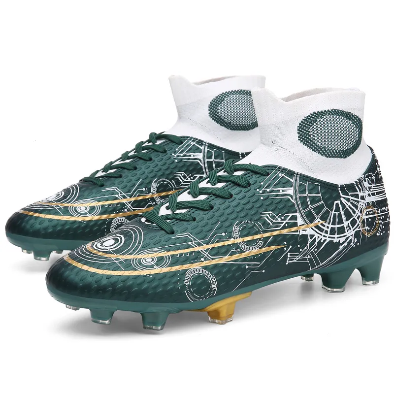 Chaussures Habillées Hommes Football En Plein Air Top Qualité Cheville Gazon Football Crampons Ultraléger Tendance Herbe Formation Sport Chaussures FG TF Baskets 230718