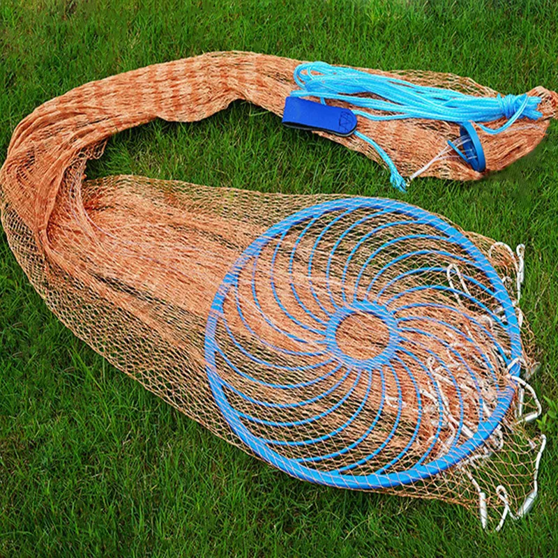 Lawaia Cast Net Fishing Net with Braided Nylon Line and Big Blue PE Plastic Ring, Small Mesh, Retractable from Dhgate Fishing Accessories - price 62.32 Lawaia Cast Net Fishing Net with Braided Nylon Line and Big Blue PE Plastic Ring, Small Mesh, Retractable from Dhgate Fishing Accessories - price 62.32